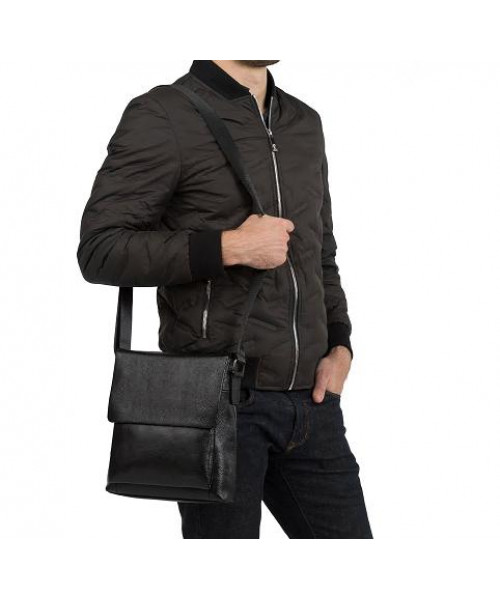 Чоловіча якісна шкіряна сумка через плече Tiding Bag A25-1278A