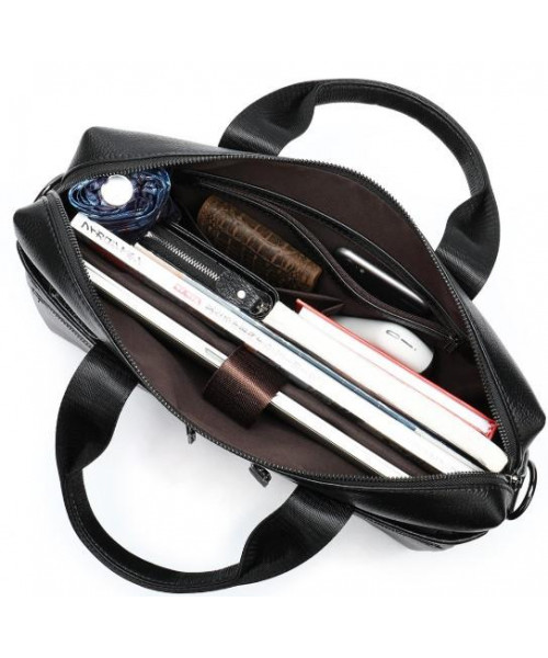 Office men's leather bag for laptop and documents Bexhill A25-7122A