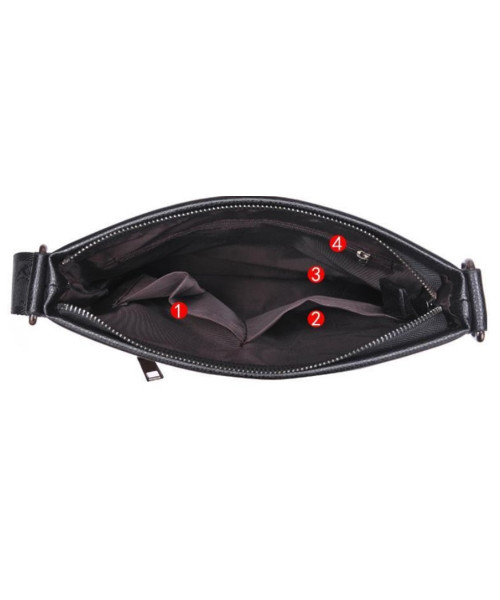 Сумка через плечо мужская кожаная Tiding Bag A25-8850A