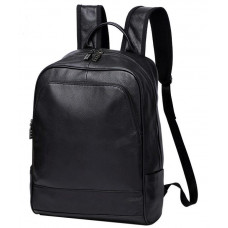 Рюкзак чоловічий шкіряний чорний Tiding Bag A25F-11685A