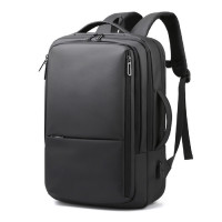 Великий текстильний чорний рюкзак Confident ANT02-2021-2A
