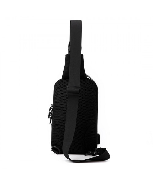 Black textile sling bag Confident AT08-2113A