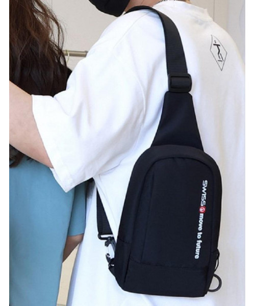Textile men's shoulder bag Confident AT09-T-24006A
