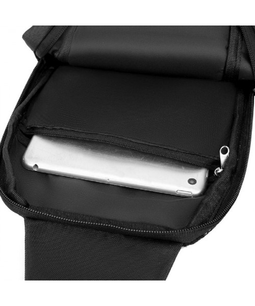 Textile men's shoulder bag Confident AT09-T-24006A
