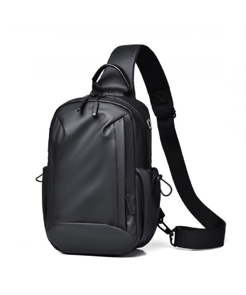 Black textile sling bag Confident ATN02-S039A