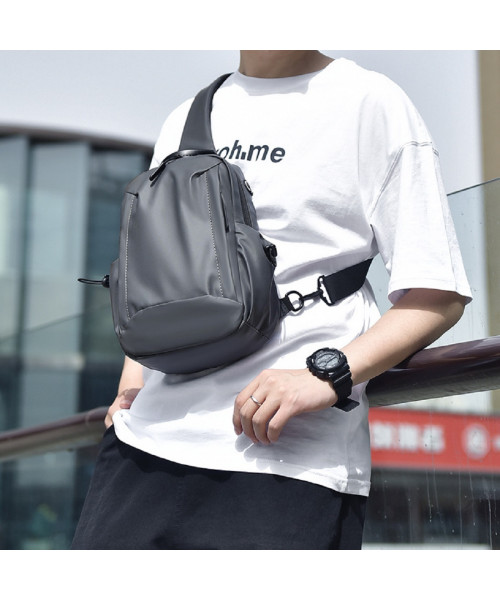 Black textile sling bag Confident ATN02-S039A