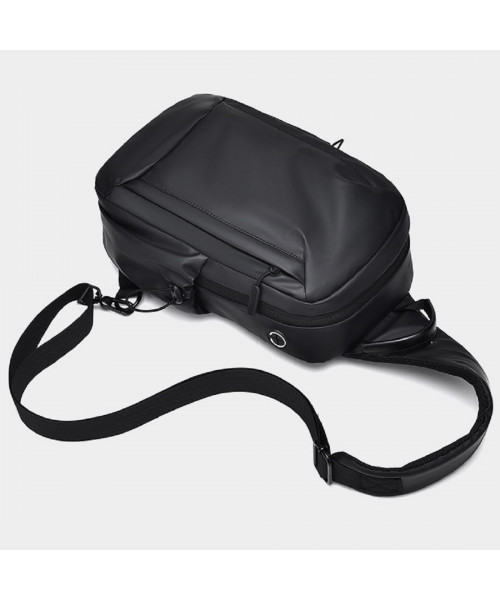 Black textile sling bag Confident ATN02-S039A