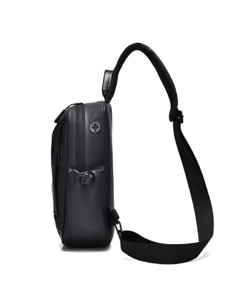 Black textile sling bag Confident ATN02-S039A
