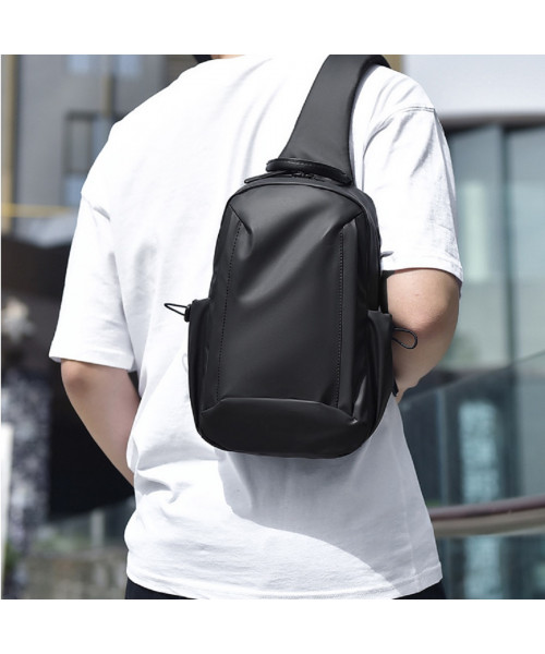 Black textile sling bag Confident ATN02-S039A