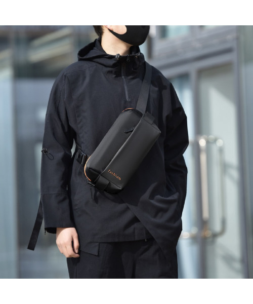 Black textile sling bag Confident ATN02-Z0344A