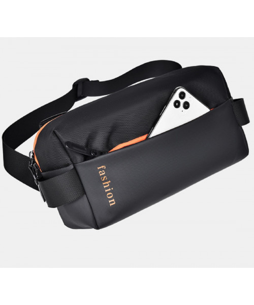 Black textile sling bag Confident ATN02-Z0344A
