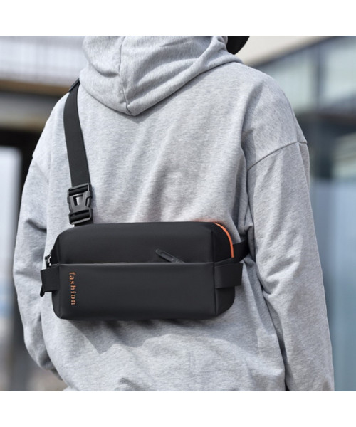 Black textile sling bag Confident ATN02-Z0344A