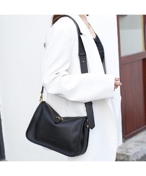 М'яка шкіряна сумка кросбоді Olivia Leather B24-W-6010A