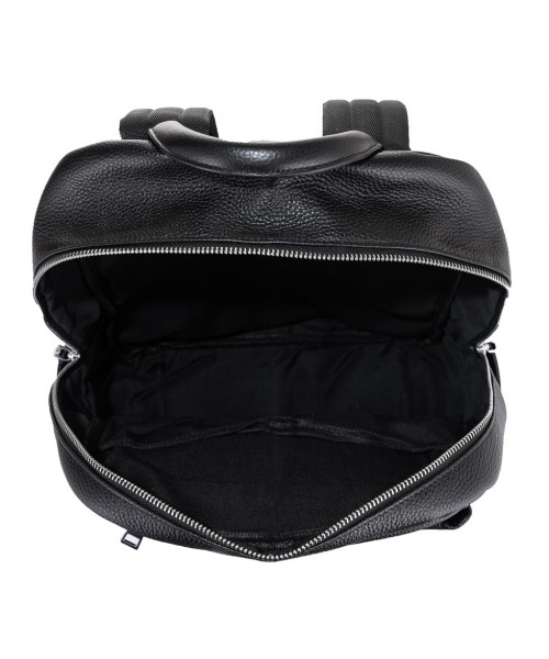 Чоловічий шкіряний рюкзак для ноутбука чорний Tiding Bag B3-154A