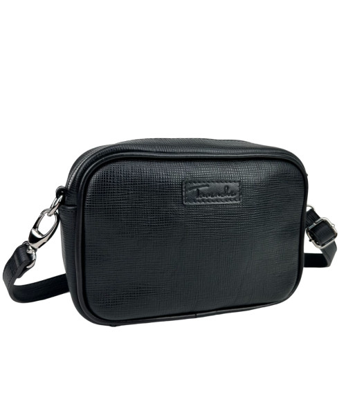 Crossbody women's black leather Tavinchi CH-025A-LV