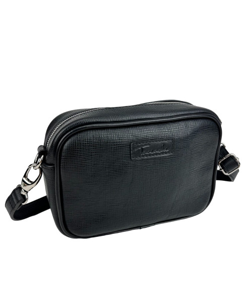 Crossbody women's black leather Tavinchi CH-025A-LV