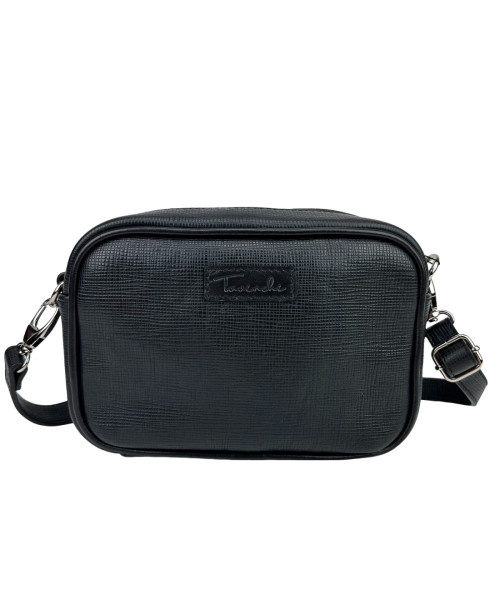 Crossbody women's black leather Tavinchi CH-025A-LV