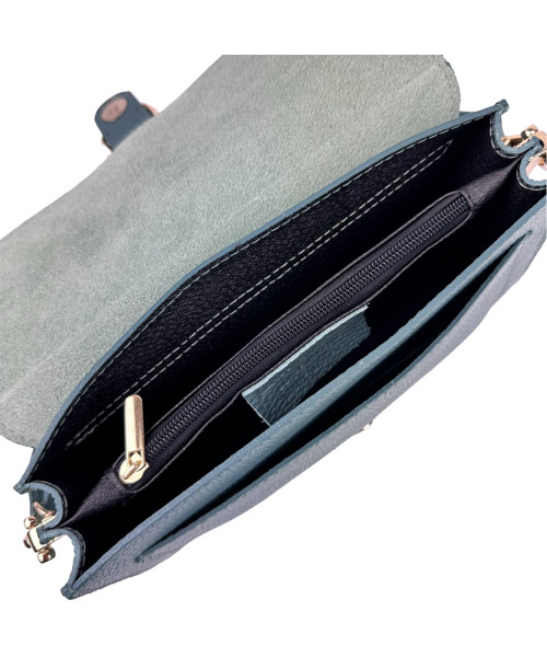 Women's blue bag Firenze Italy F-IT-1012LBL