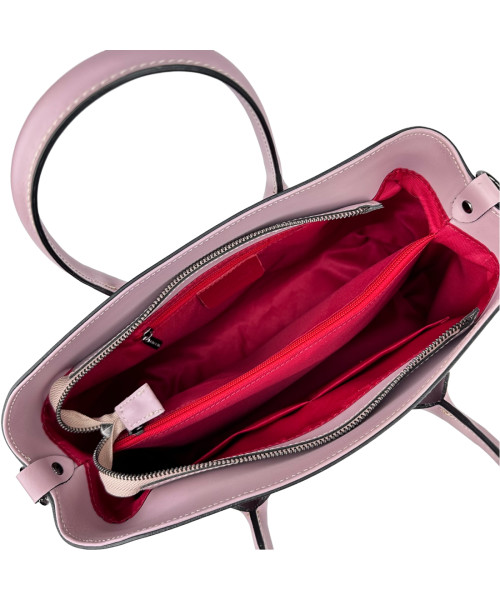Stylish women's smooth bag Firenze Italy F-IT-7602PM-R