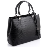 Classic women's black bag Firenze Italy F-IT-7603A