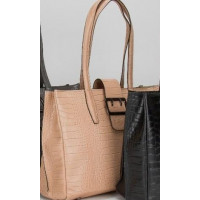 Firenze Italy reptile leather powder bag F-IT-7607P