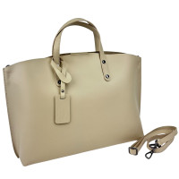 Large shopper bag in smooth leather Firenze Italy F-IT-7626B