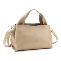 Leather bag with wide handle Firenze Italy F-IT-8711B