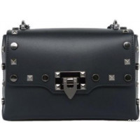 Women's leather bag with a chain Firenze Italy F-IT-9813A