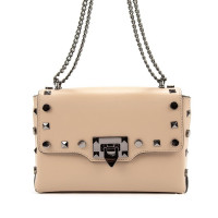 Women's leather bag with chain Firenze Italy F-IT-9813B