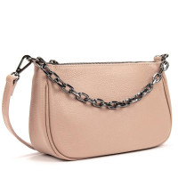 Elegant leather handbag with chain Firenze Italy F-IT-9833P