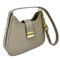 Women's crossbody bag leather gray Firenze Italy F-IT-9836G