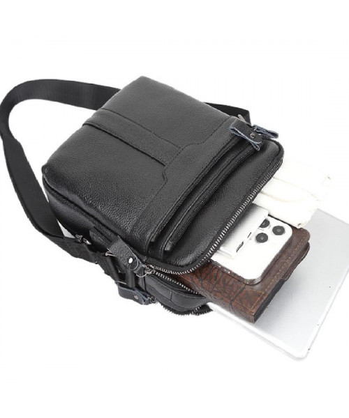 Шкіряний месенджер на два відділи Tiding Bag FL-A25F-2218A