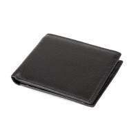 Портмоне маленькое кожаное с монитницей на кнопке Tiding Bag M39-8069A