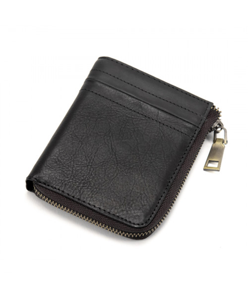 Невелике чорне портмоне на блискавці Tiding Bag M39-9600A