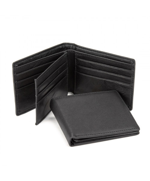 Портмоне шкіряне чорне маленьке Tiding Bag M39-9923 FRA