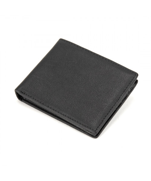 Портмоне шкіряне чорне маленьке Tiding Bag M39-9923 FRA