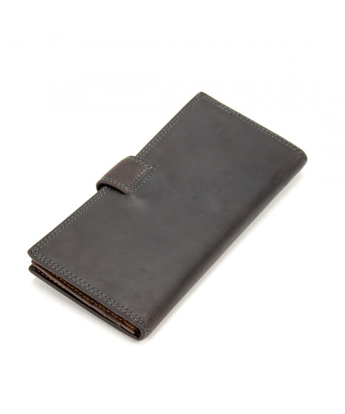 Портмоне вертикальне вінтажне з кнопкою Tiding Bag M39-FA29DB