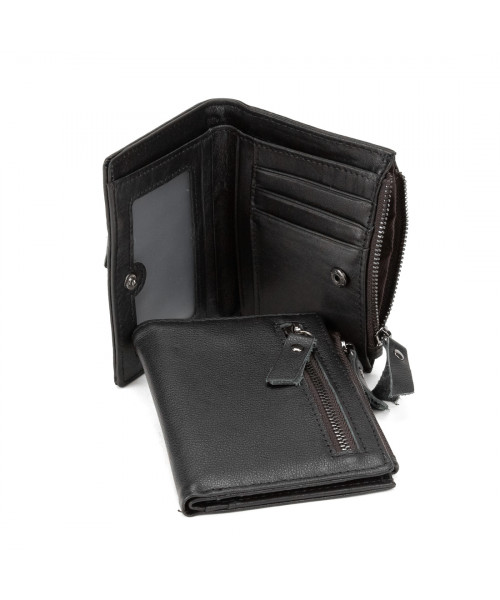 М'яке шкіряне портмоне на кнопці Tiding Bag M39-FA852A