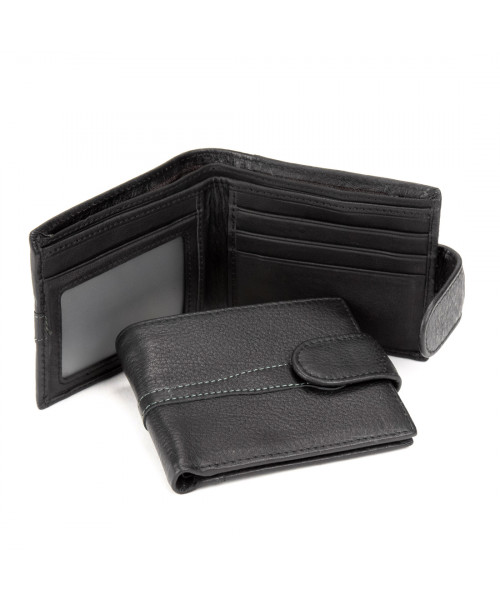 Black genuine leather purse Tiding Bag M39-GR6003A