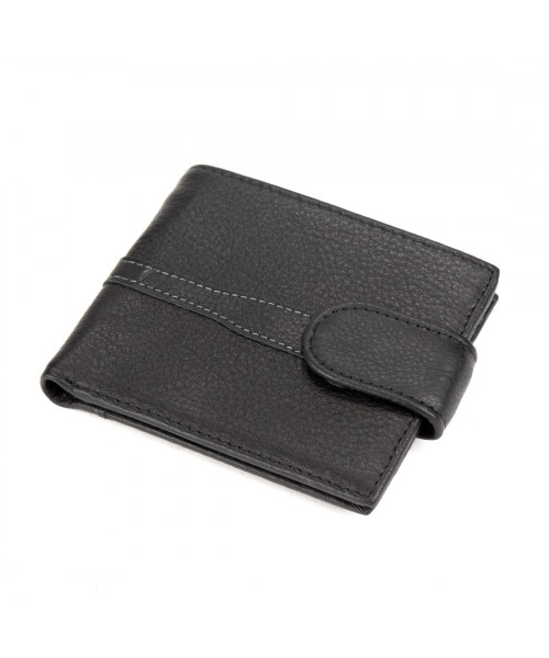 Black genuine leather purse Tiding Bag M39-GR6003A