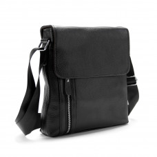 Месенджер чорний з клапаном Tiding Bag M56-17195A