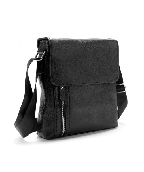 Месенджер чорний з клапаном Tiding Bag M56-17195A