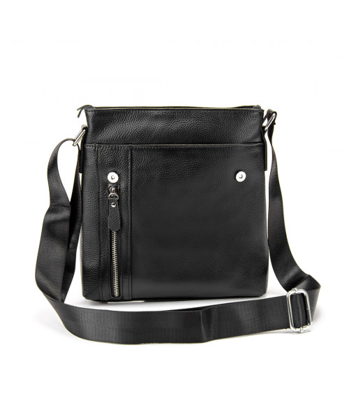 Месенджер чорний з клапаном Tiding Bag M56-17195A