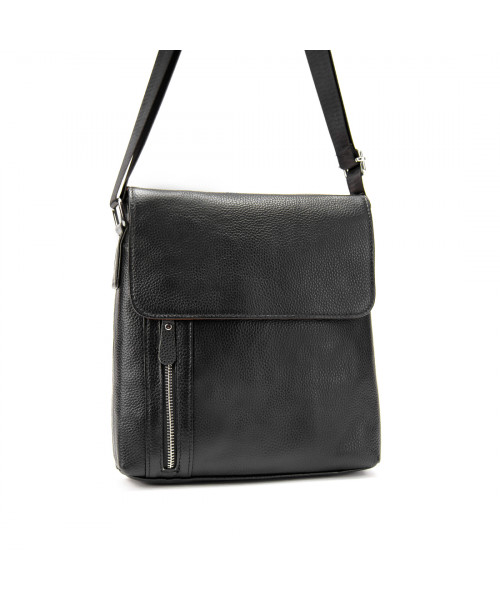Месенджер чорний з клапаном Tiding Bag M56-17195A