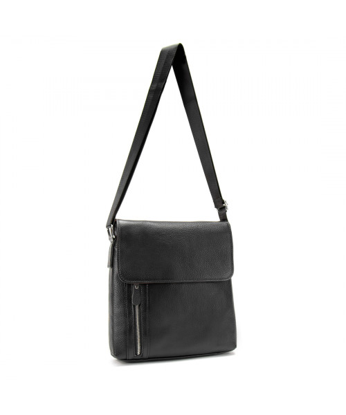 Месенджер чорний з клапаном Tiding Bag M56-17195A