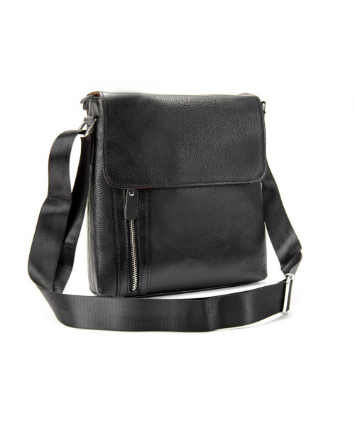 Месенджер чорний з клапаном Tiding Bag M56-17195A