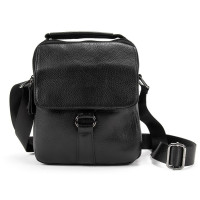 Шкіряний чоловічий месенджер на два відділення з ручкою Tiding Bag M56-2050A