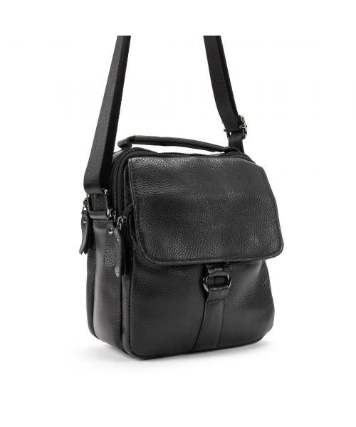 Шкіряний чоловічий месенджер на два відділення з ручкою Tiding Bag M56-2050A