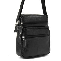 Leather men's messenger with two compartments Tiding Bag M56-2086A