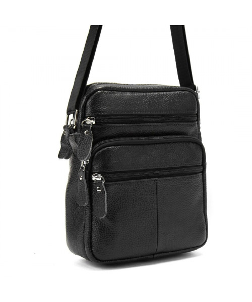 Leather men's messenger with two compartments Tiding Bag M56-2086A